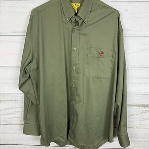 Duck Head Sage Green Casual Button-Down Shirt